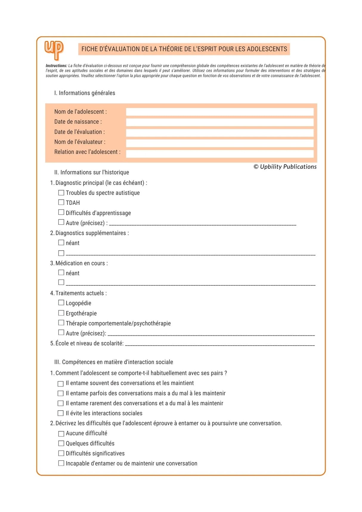 Situations sociales pour les adolescents avec un TSA | ENSEMBLE DE 5 LIVRES IMPRIMÉS