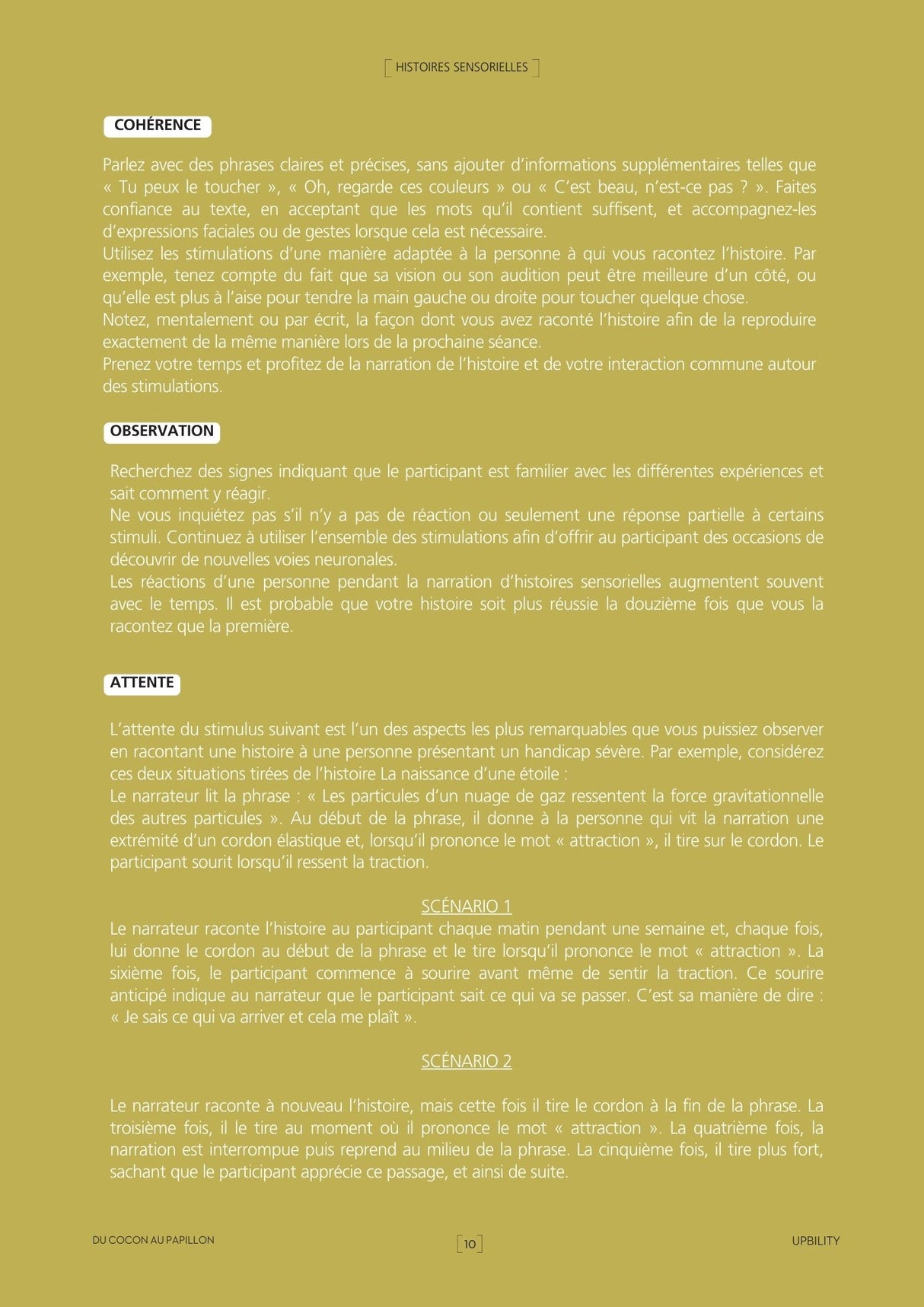 Histoires Sensorielles | Du cocon au papillon