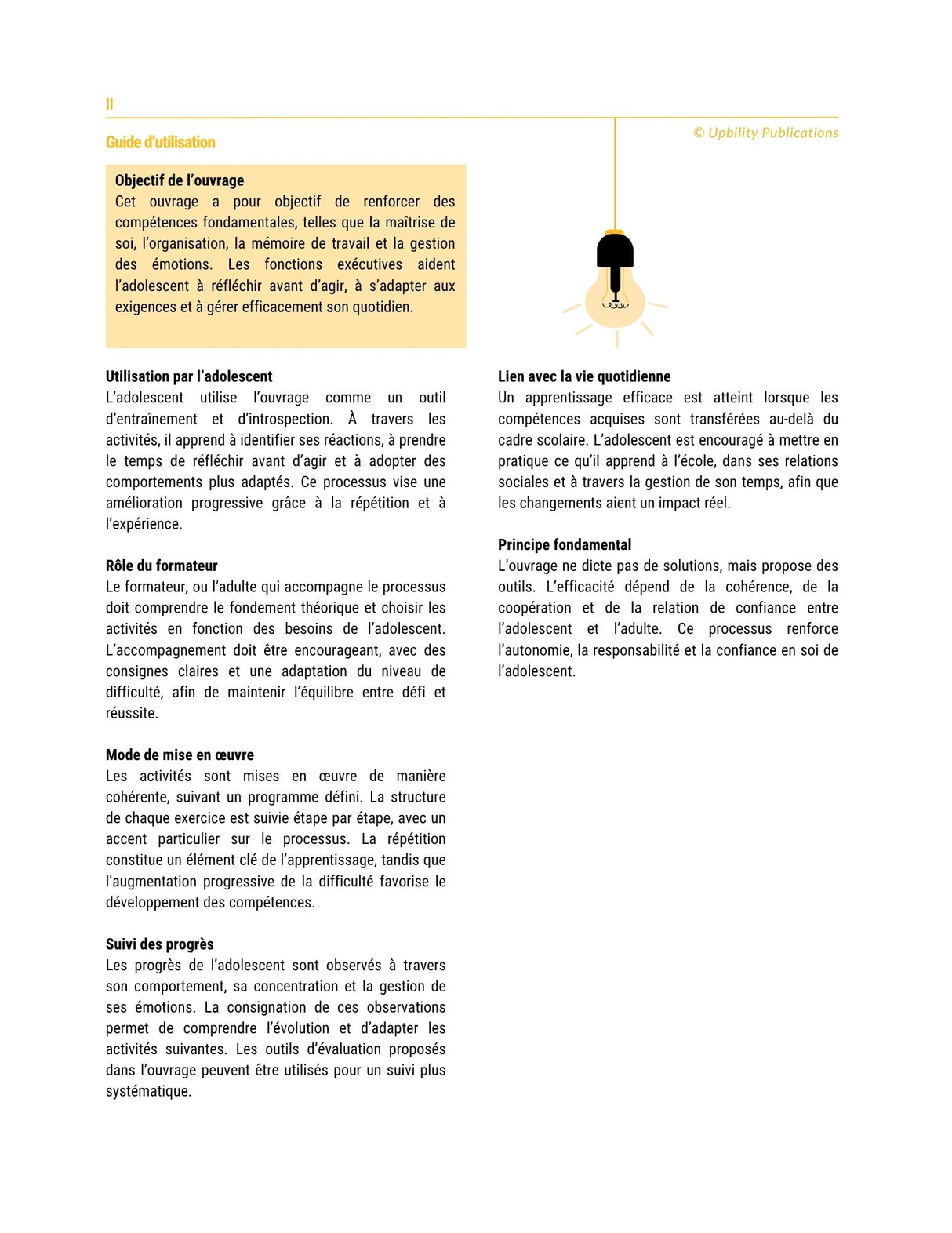 Les fonctions exécutives - Stratégies d’intervention pour les adolescents de 12 à 18 ans