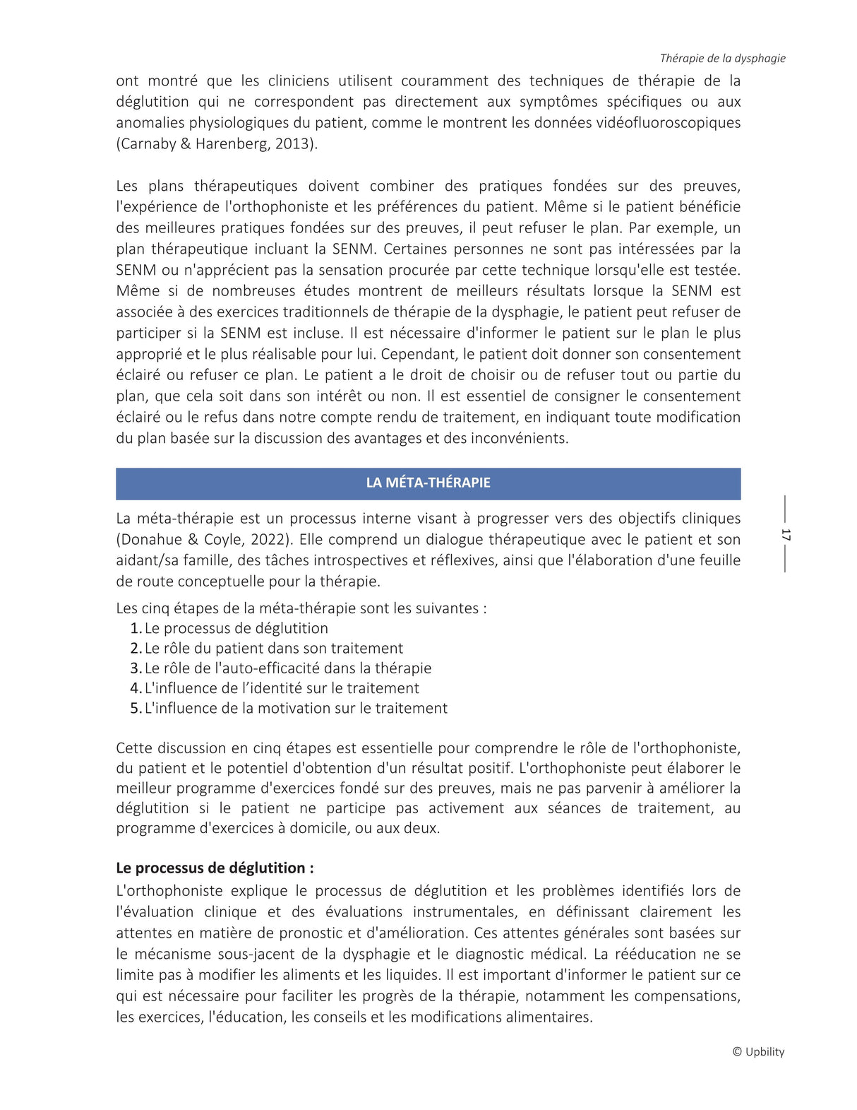 Dysphagie : Techniques, Outils et Stratégies Thérapeutiques