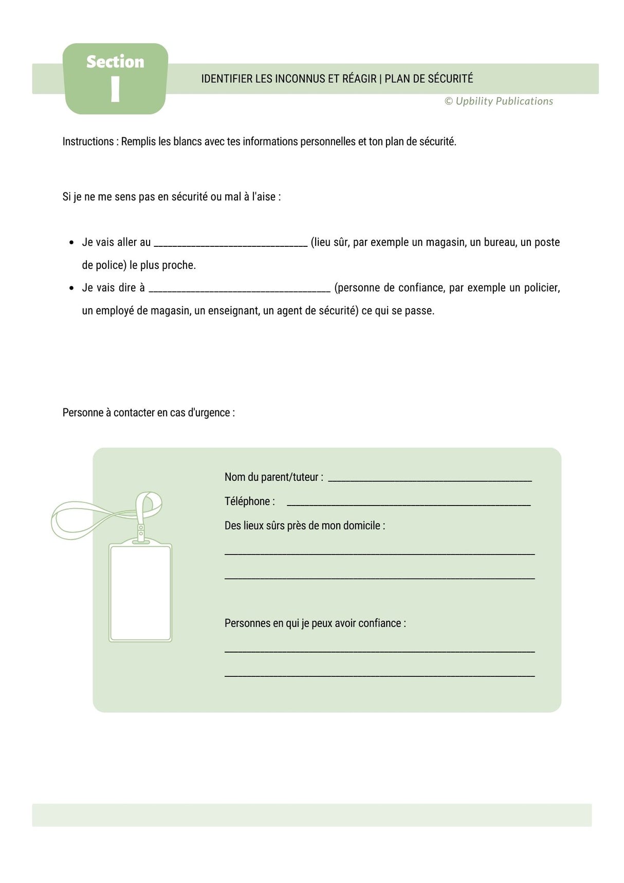 Compétences en matière de sécurité pour les adolescents avec un trouble du spectre autistique