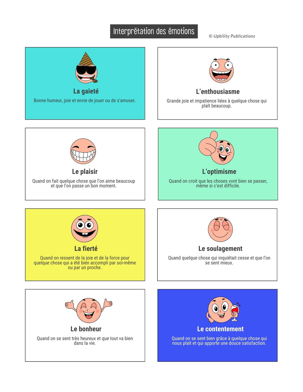Identification, expression et gestion des émotions | NIVEAU AVANCÉ (Version 2025 mise à jour)
