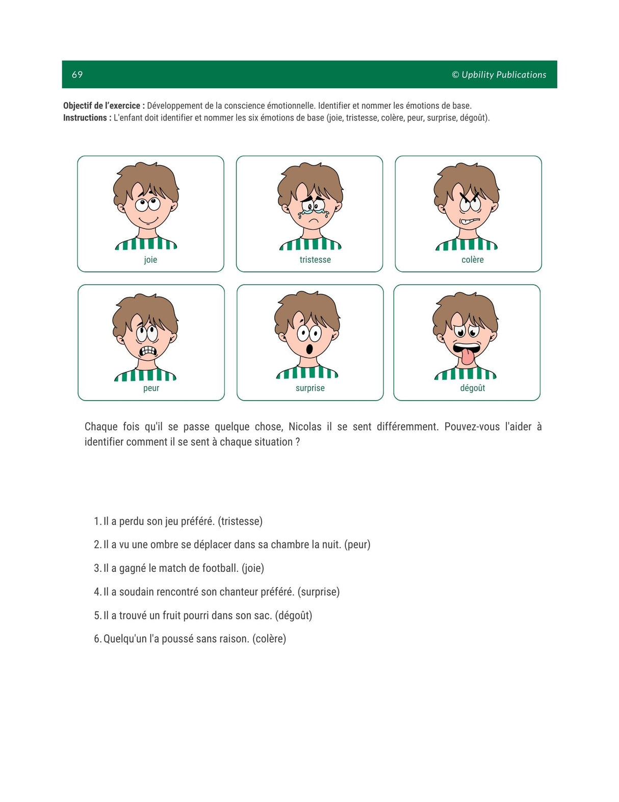 Identification, expression et gestion des émotions | NIVEAU DE BASE (Version 2025 mise à jour)