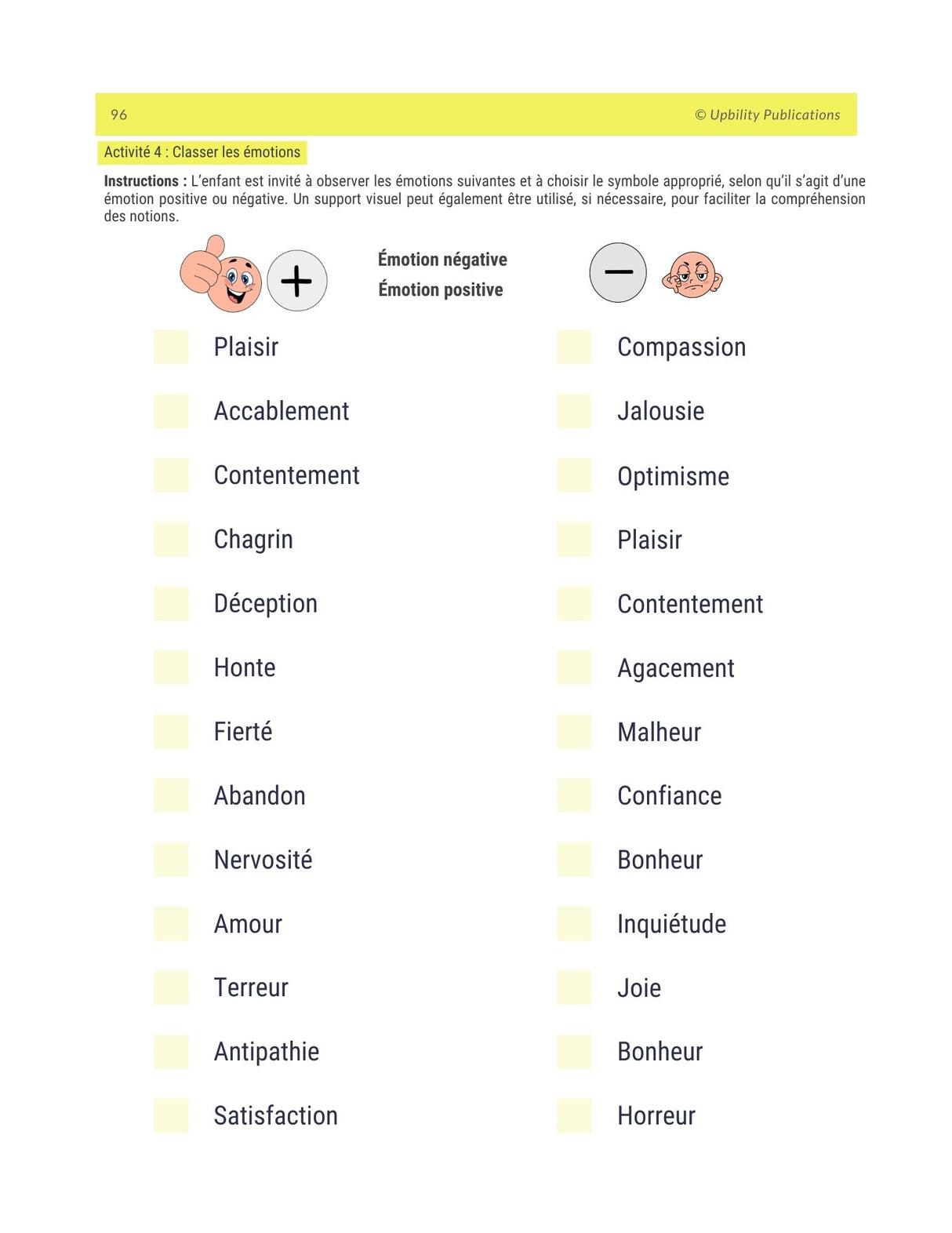 Identification, expression et gestion des émotions | NIVEAU AVANCÉ (Version 2025 mise à jour)
