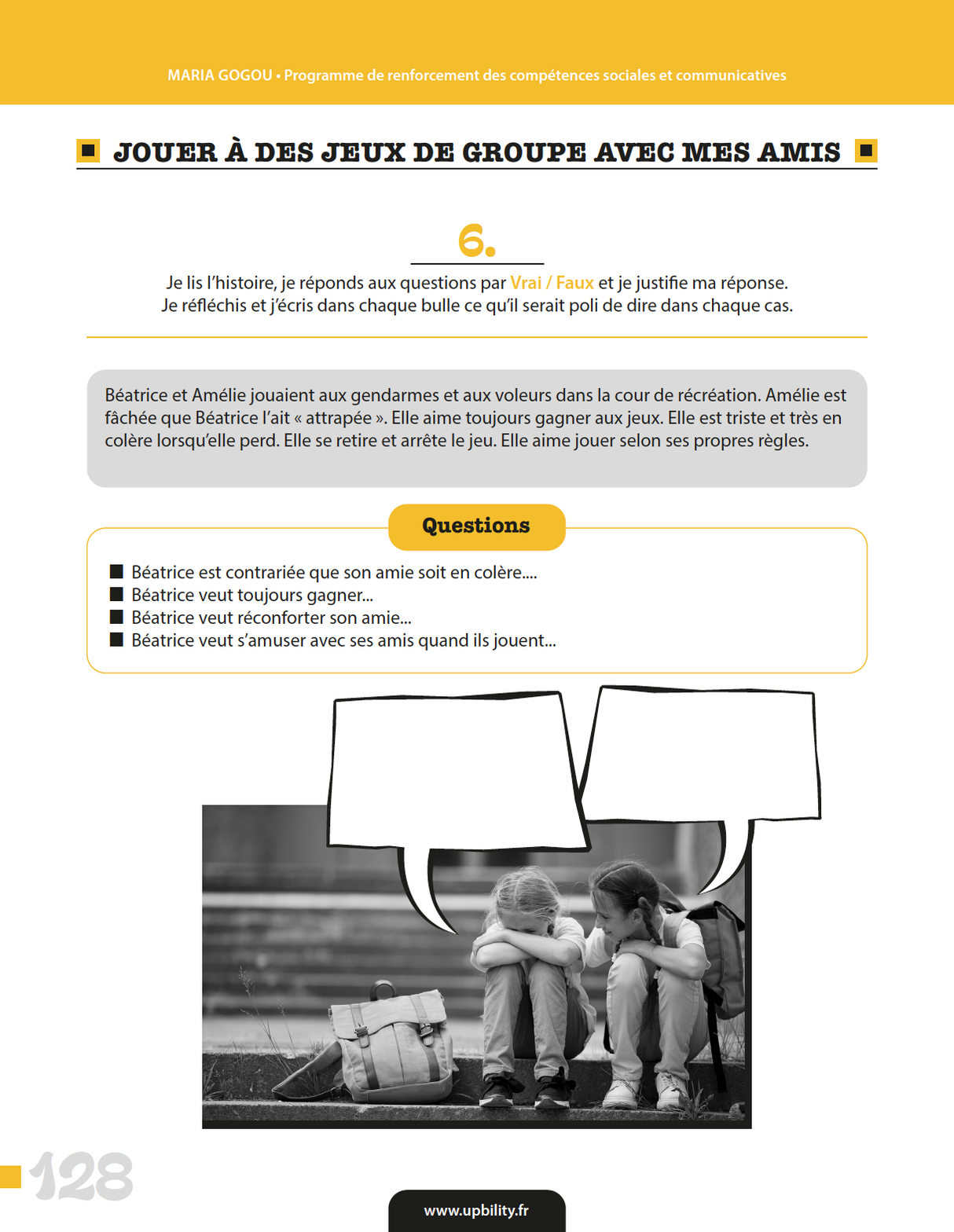 Programme de renforcement des compétences sociales et communicatives