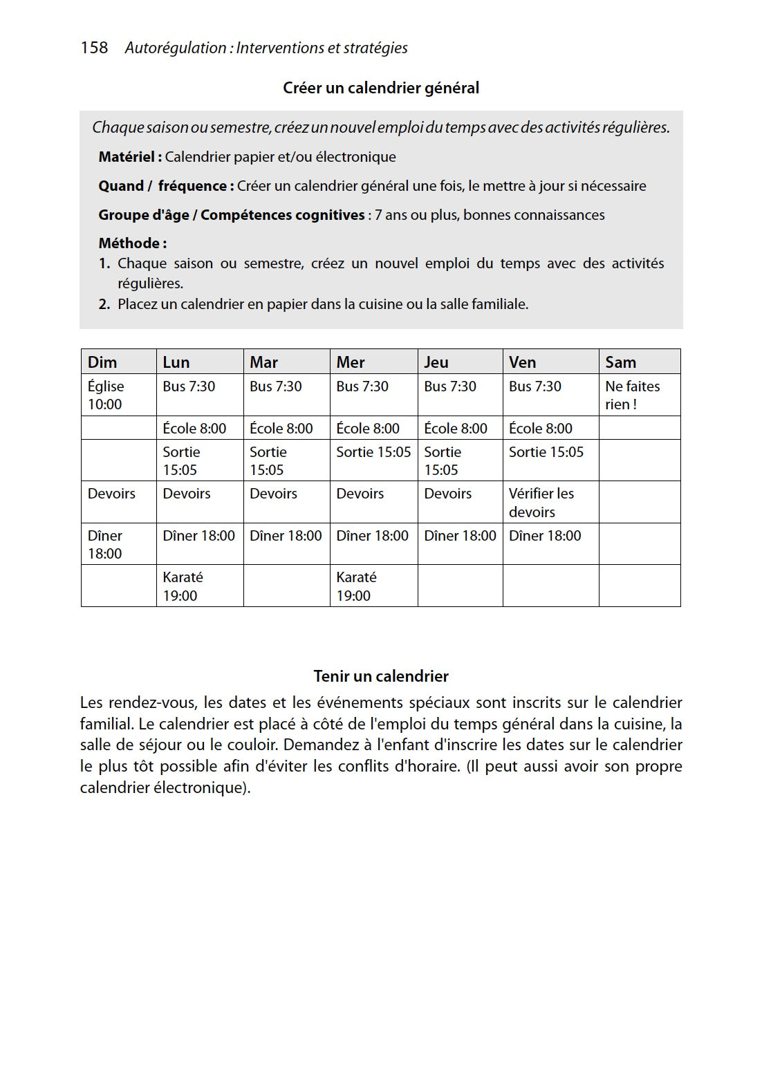 Autorégulation : interventions et stratégies