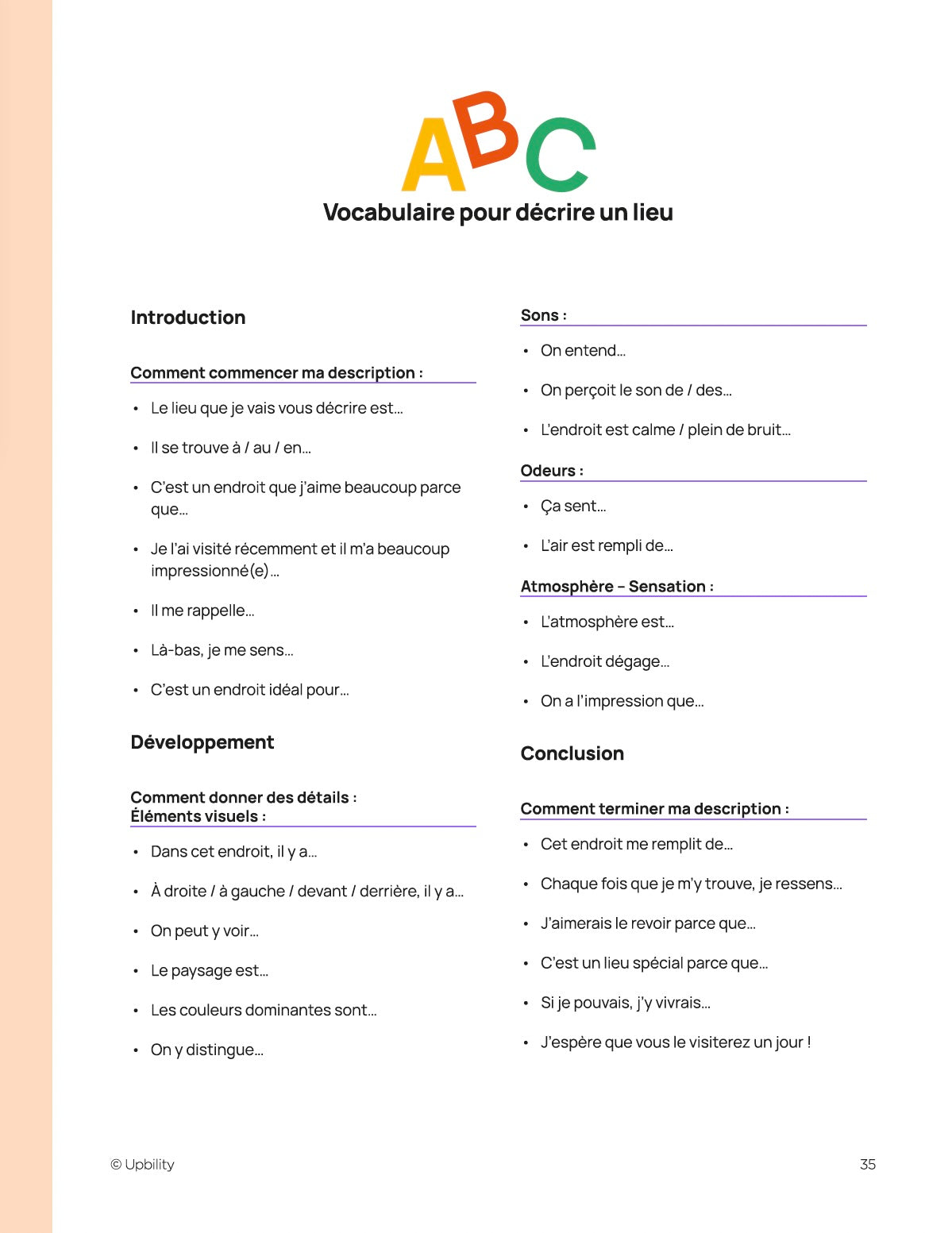 Pratiques différenciées en expression écrite | Le discours descriptif