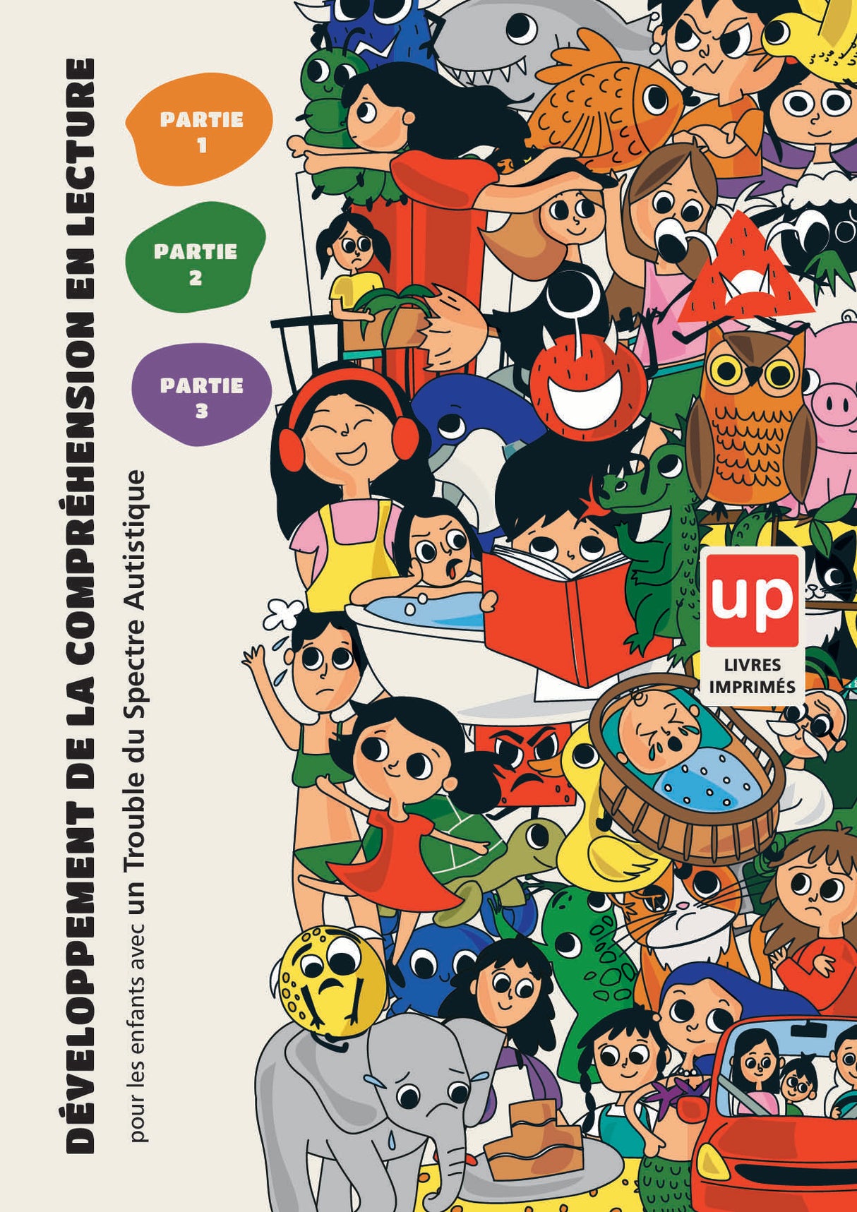 Développement de la compréhension en lecture pour les enfants avec un TSA | ENSEMBLE DE 3 LIVRES IMPRIMÉS