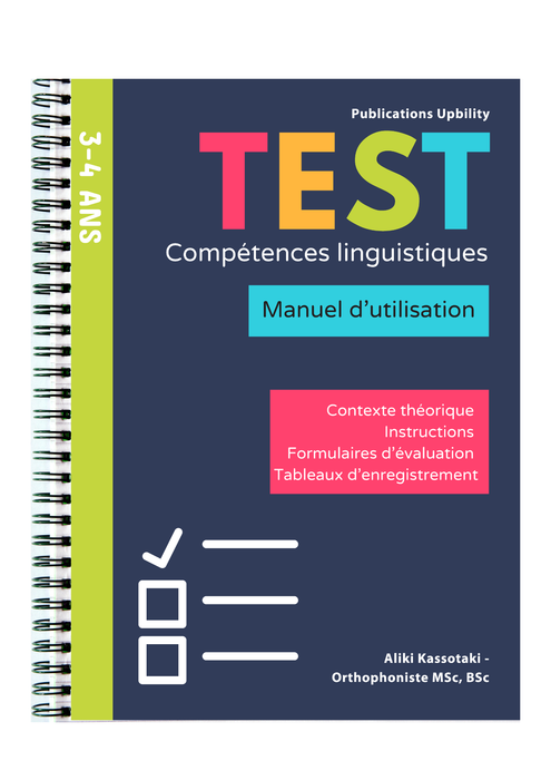 TEST de compétences linguistiques | 3-4 ans