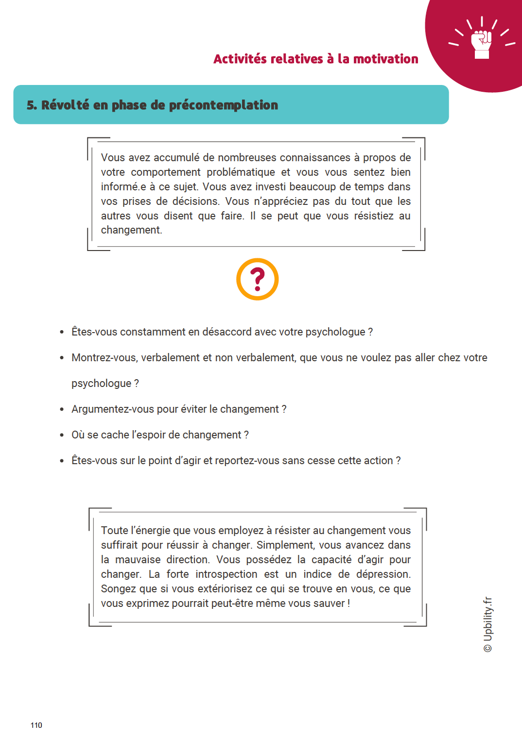À la découverte de moi-même | Manuel de psychothérapie - Upbility.fr