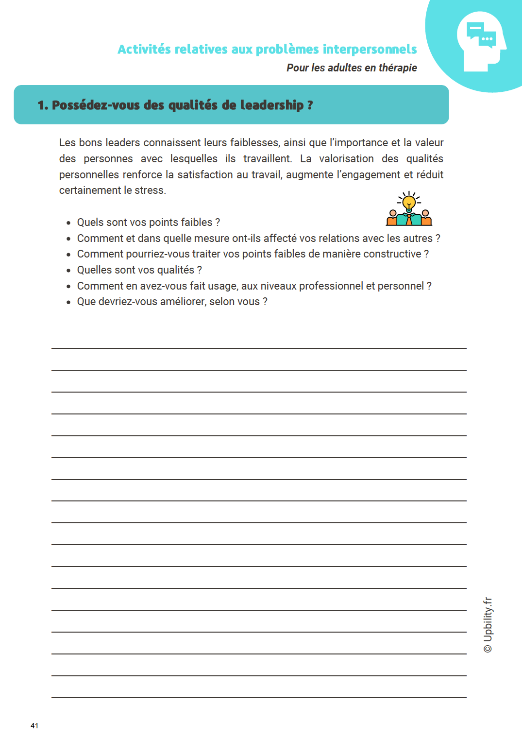 À la découverte de moi-même | Manuel de psychothérapie - Upbility.fr