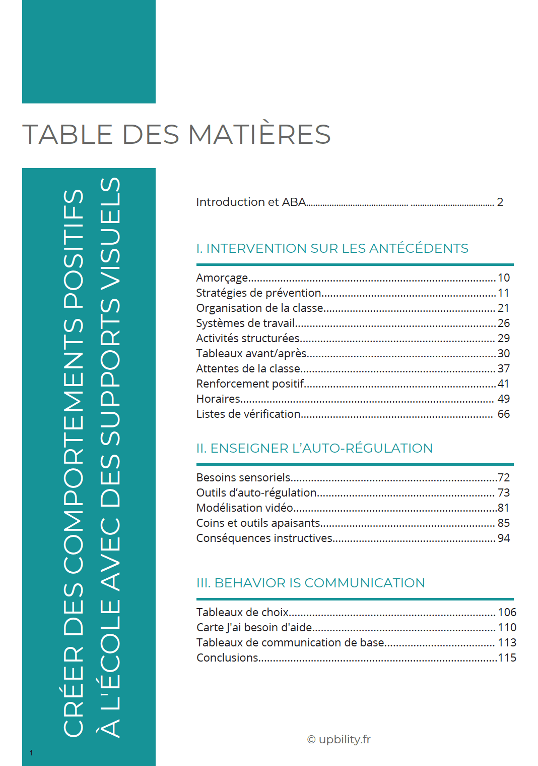 Comprendre l’autisme | Construire des comportements positifs à l'école avec des supports visuels - Upbility.fr