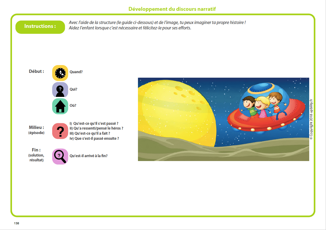 Développement du discours narratif - Upbility.fr