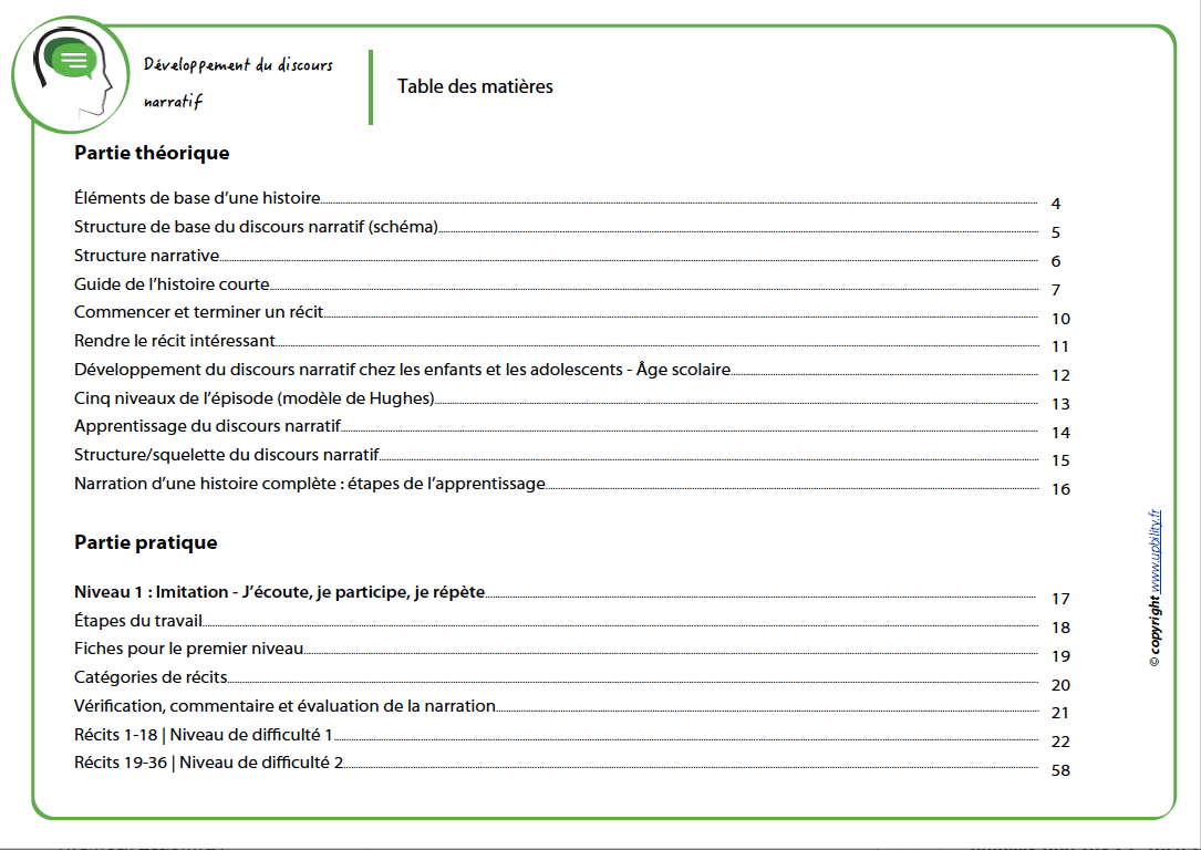 Développement du discours narratif des enfants et des adolescents - Upbility.fr