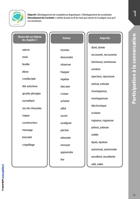 DÉVELOPPEMENT DU DISCOURS ORAL | Pour les élèves de CM1 - Upbility.fr