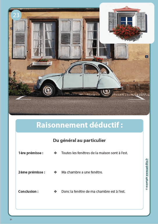 FICHES ILLUSTRÉES | Raisonnement logique - Upbility.fr