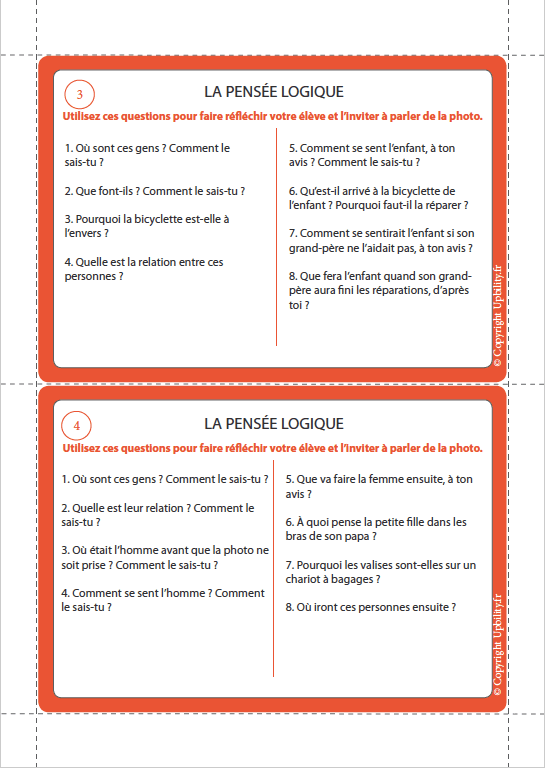 FICHES ILLUSTRÉES | Stimuler et développer la pensée logique - Upbility.fr