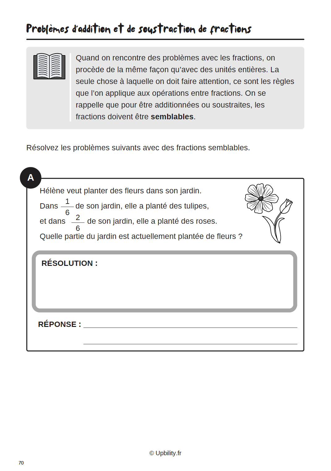 FRACTIONS | Apprentissage des concepts de base à l'aide de cartes - Upbility.fr
