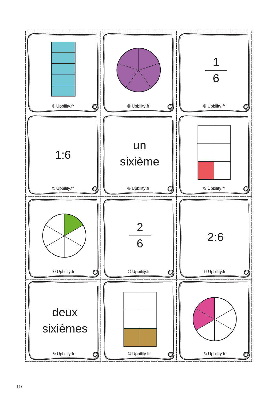 FRACTIONS | Apprentissage des concepts de base à l'aide de cartes - Upbility.fr