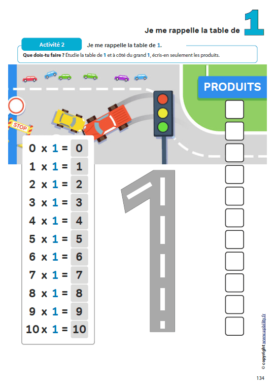 tables de multiplication