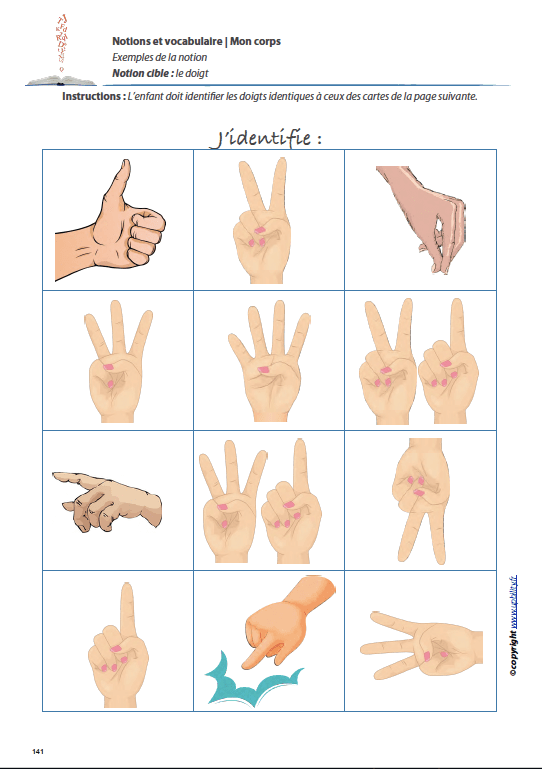 MON CORPS | Notions et vocabulaire - Upbility.fr