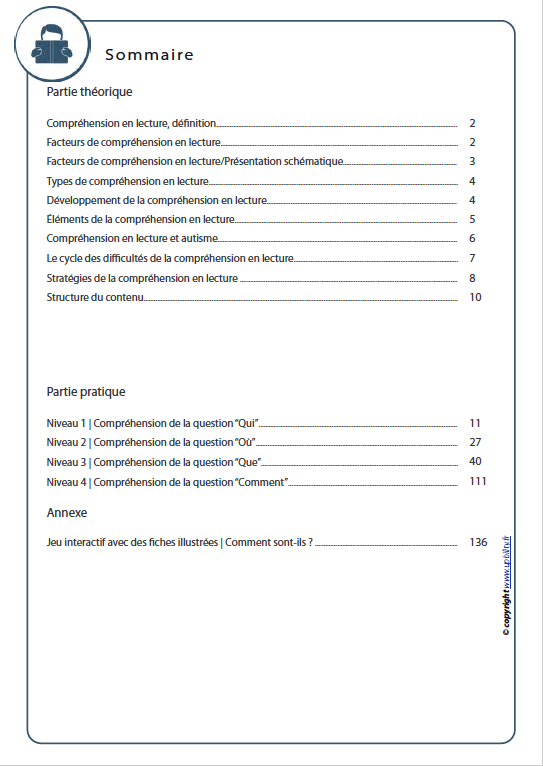PARTIE 1 | Développement de la compréhension en lecture pour les enfants ayant un trouble du spectre autistique - Upbility.fr