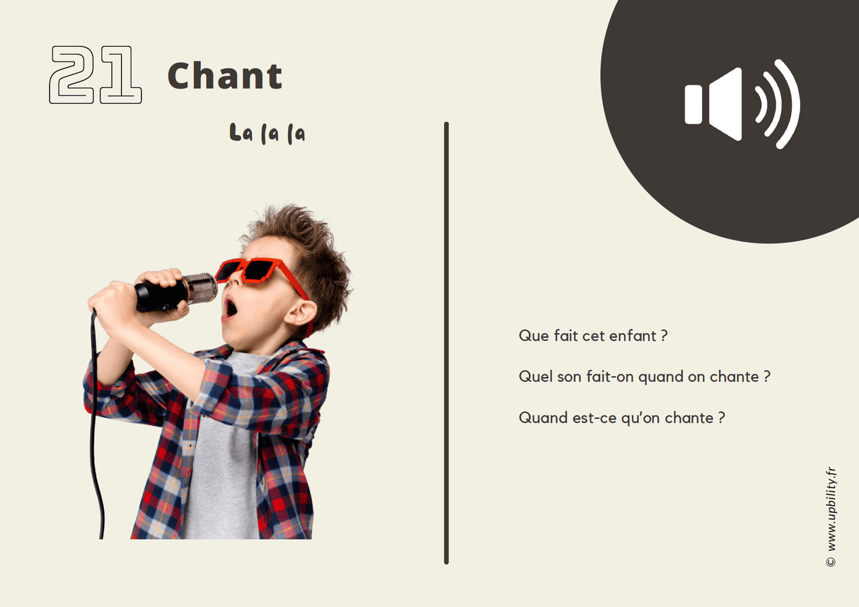 POCKET CARDS | Faire correspondre des images à des sons - Upbility.fr