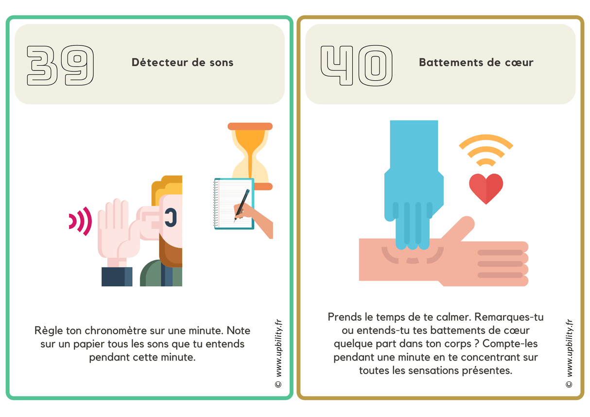 POCKET CARDS | Pleine conscience pour les enfants - Upbility.fr