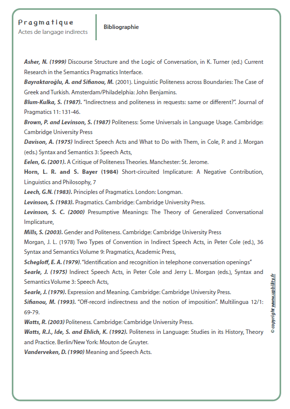 Pragmatique, Actes de langage indirects – Transmission du message - Upbility.fr