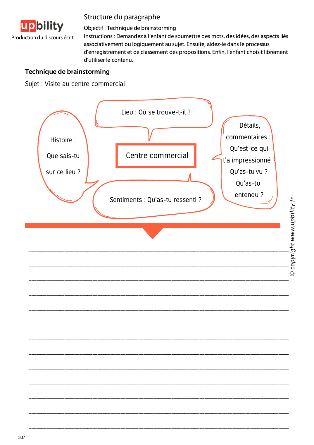 PRODUCTION DU DISCOURS ÉCRIT | Structure du paragraphe - Upbility.fr