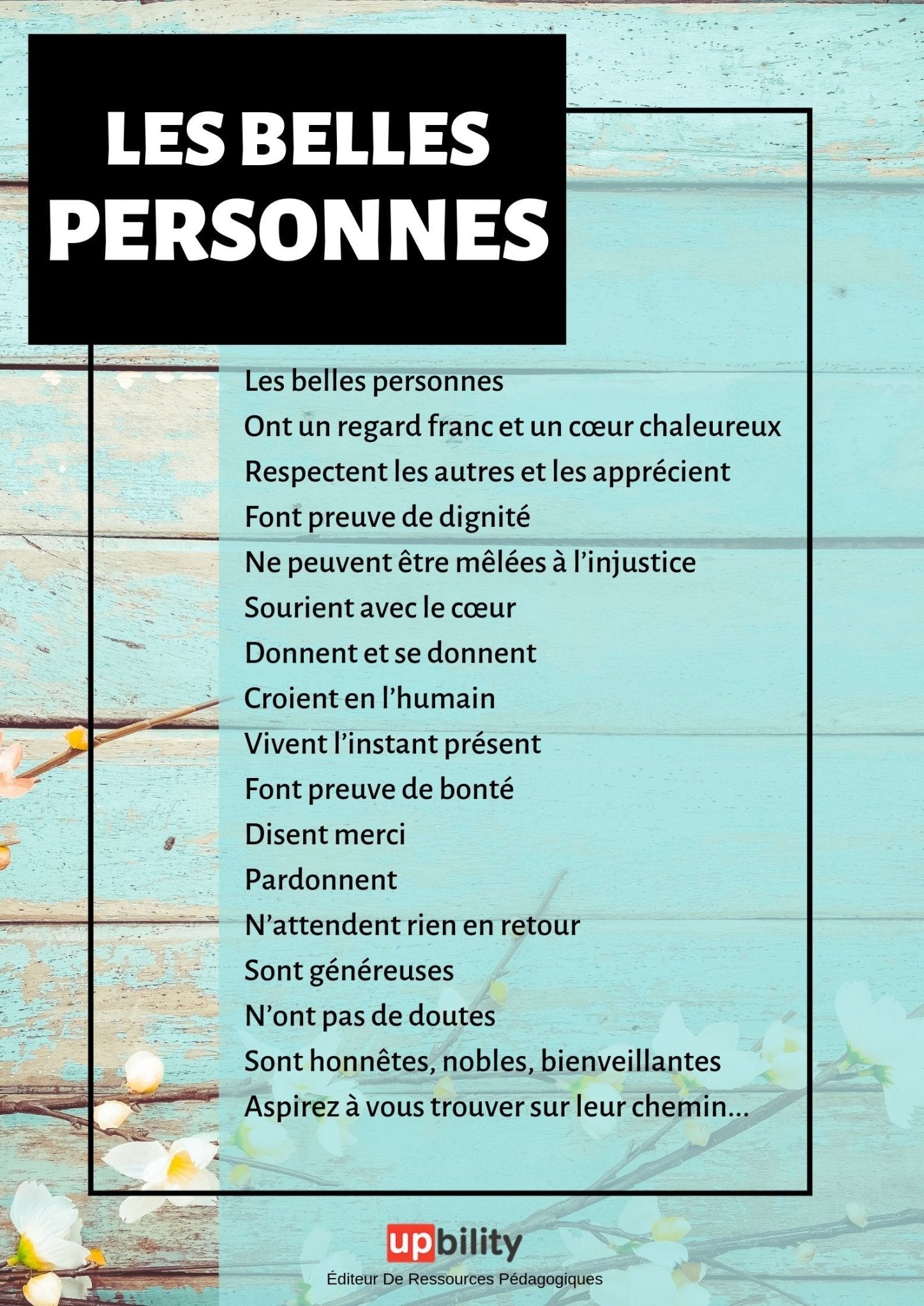 Les belles personnes - Upbility.fr