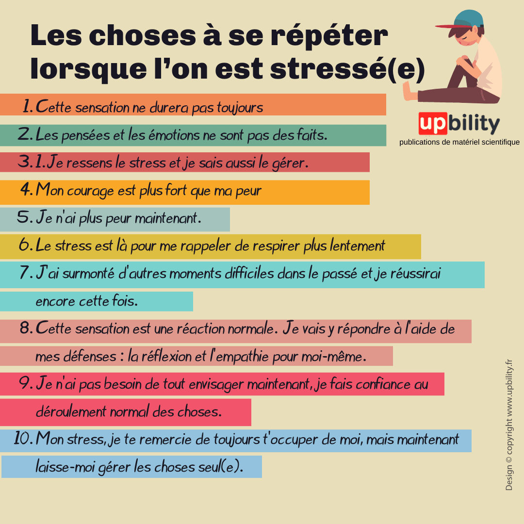 Les choses à se répéter lorsque l’on est stressé(e) - Upbility.fr