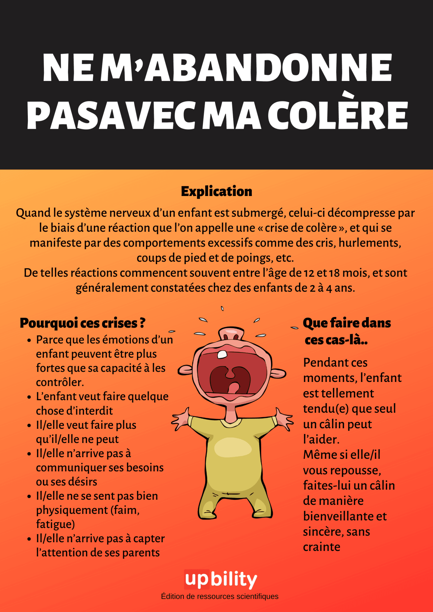 NE M’ABANDONNE PASAVEC MA COLÈRE - Upbility.fr