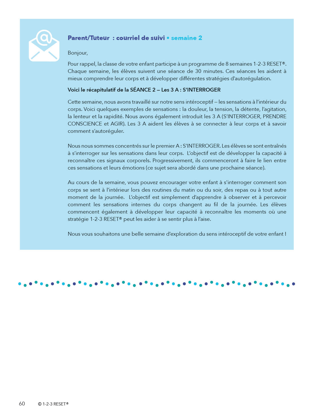 Manuel d'intervention 1-2-3 RESET® |  Guide d'intervention comportementale sensible aux traumatismes