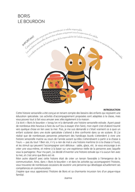Histoires Sensorielles | Boris le bourdon