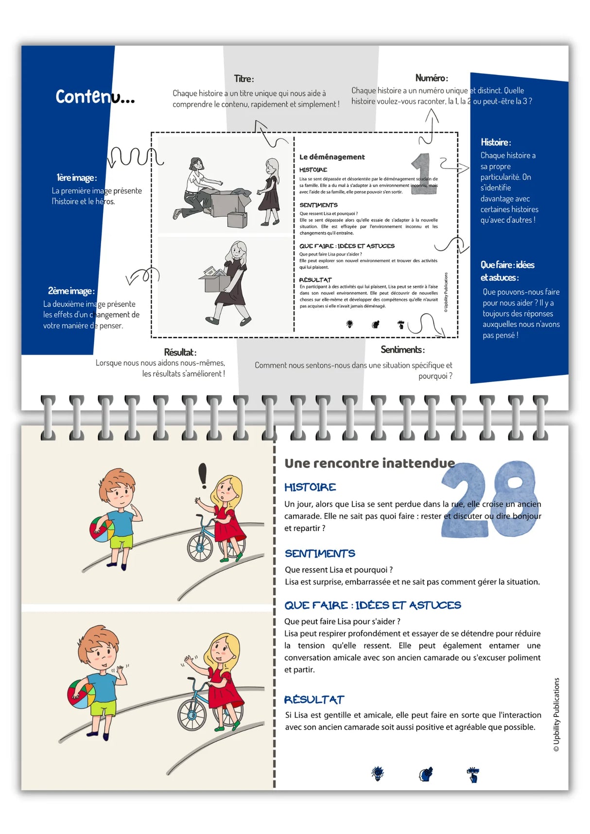 Situations sociales | 300 histoires sociales - Flip Card Series | ENSEMBLE DE 10 LIVRES IMPRIMÉS