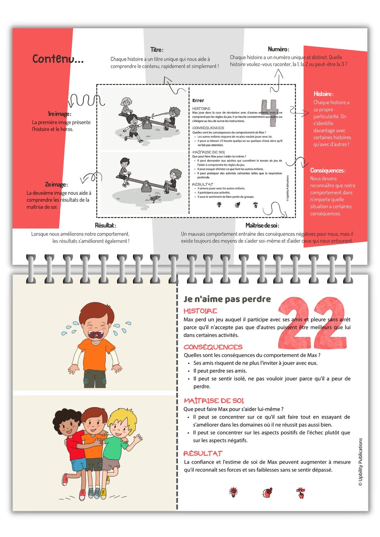 Situations sociales | 300 histoires sociales - Flip Card Series | ENSEMBLE DE 10 LIVRES IMPRIMÉS