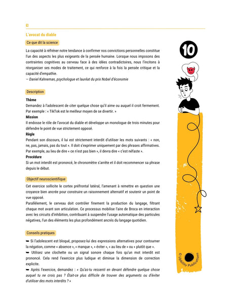 Les fonctions exécutives - Stratégies d’intervention pour les adolescents de 12 à 18 ans