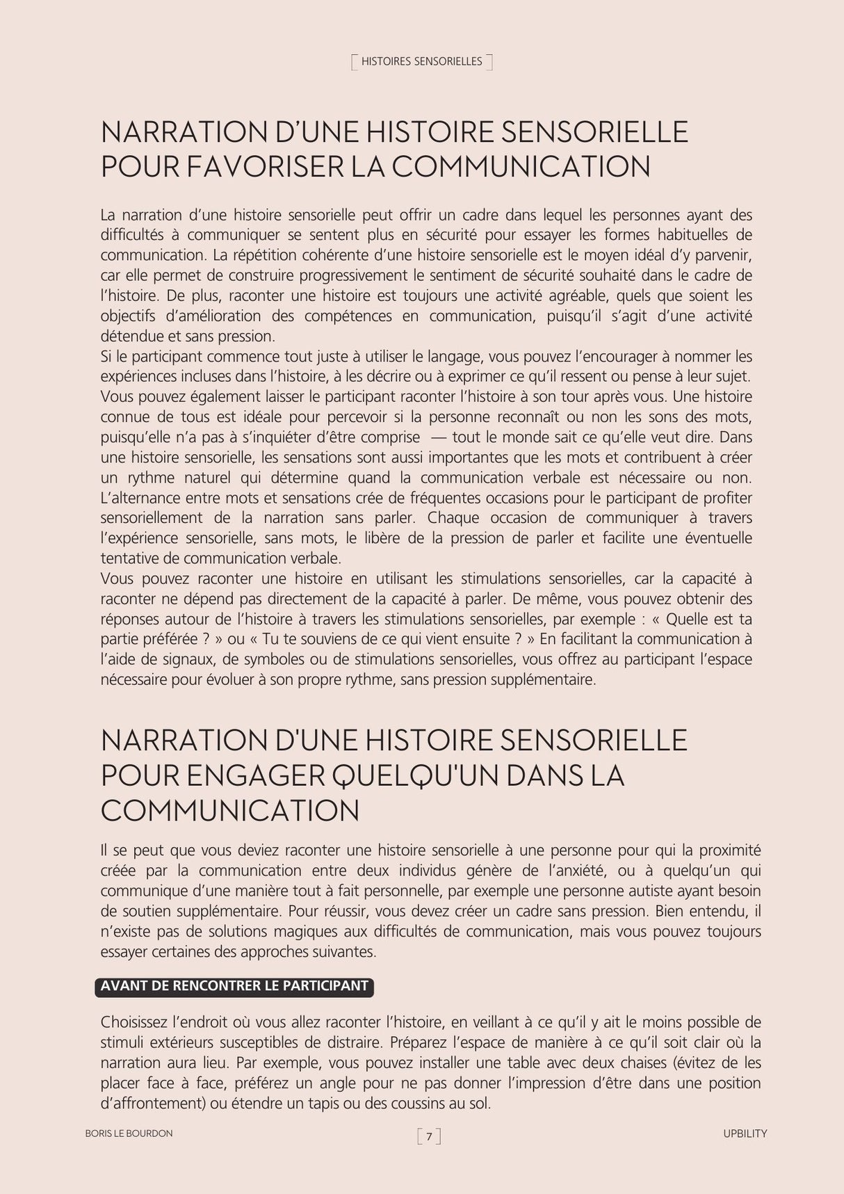 Histoires Sensorielles | Boris le bourdon