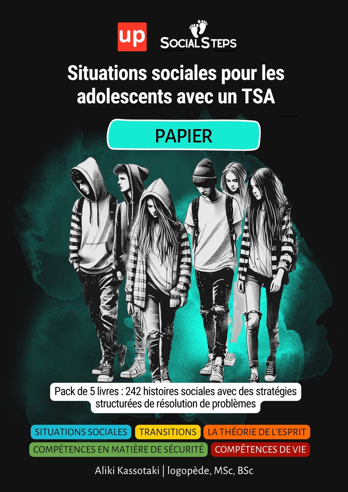 Situations sociales pour les adolescents avec un TSA | ENSEMBLE DE 5 LIVRES IMPRIMÉS
