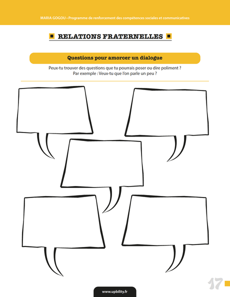 Programme de renforcement des compétences sociales et communicatives