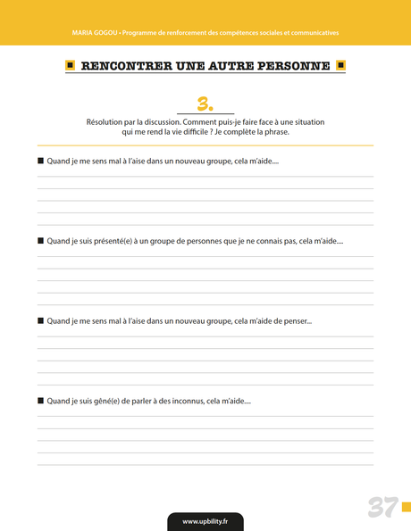 Programme de renforcement des compétences sociales et communicatives