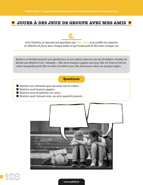 Programme de renforcement des compétences sociales et communicatives