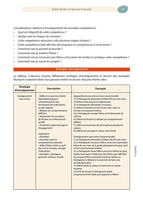 Évaluation fonctionnelle du comportement