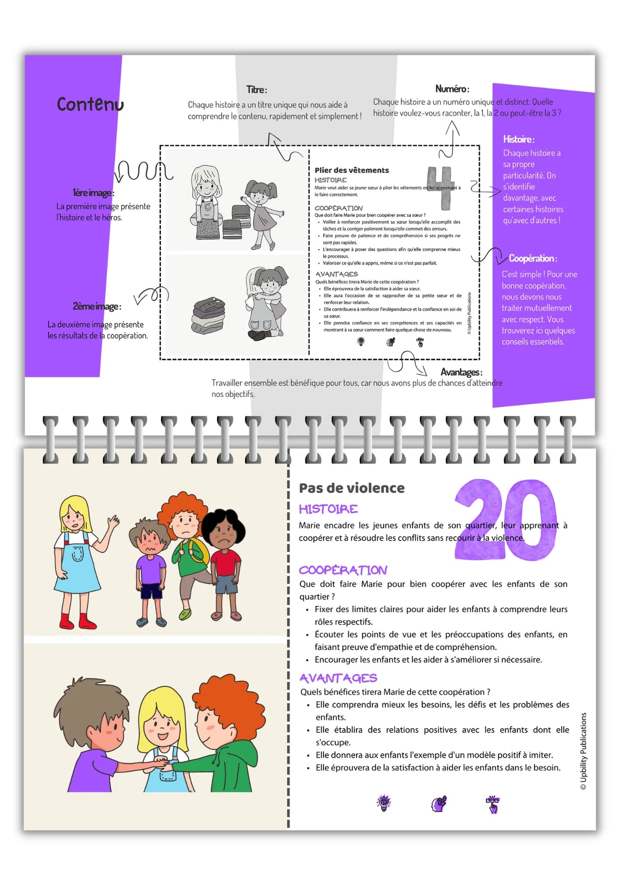 Situations sociales | 300 histoires sociales - Flip Card Series | ENSEMBLE DE 10 LIVRES IMPRIMÉS