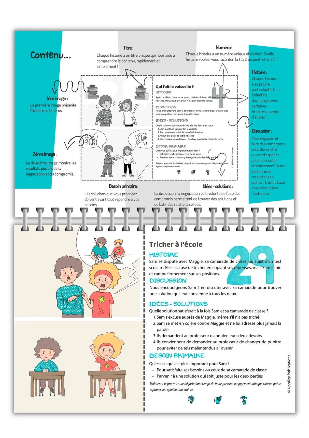 Situations sociales | 300 histoires sociales - Flip Card Series | ENSEMBLE DE 10 LIVRES IMPRIMÉS