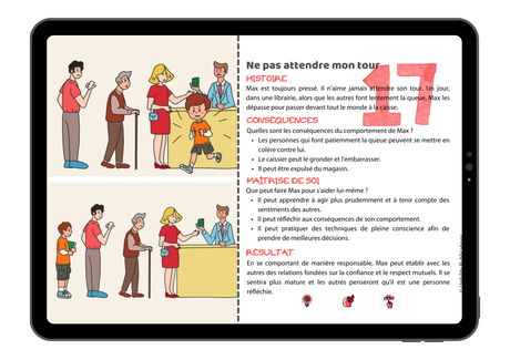 Situations sociales – La maîtrise de soi | Flip Card Series