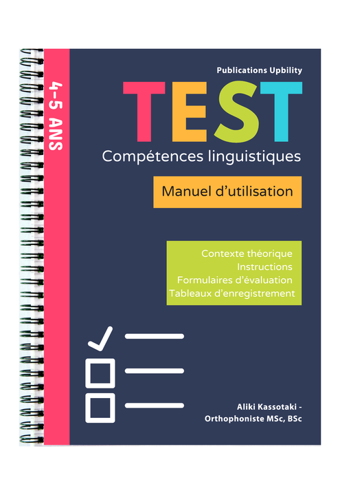 TEST de compétences linguistiques | 4-5 ans