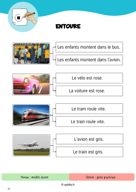 Acquisition d’un stock orthographique | Les transports - Upbility.fr