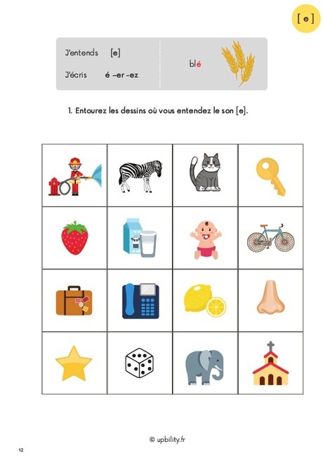 Apprentissage et renforcement de la lecture à travers des exercices progressifs - Upbility.fr